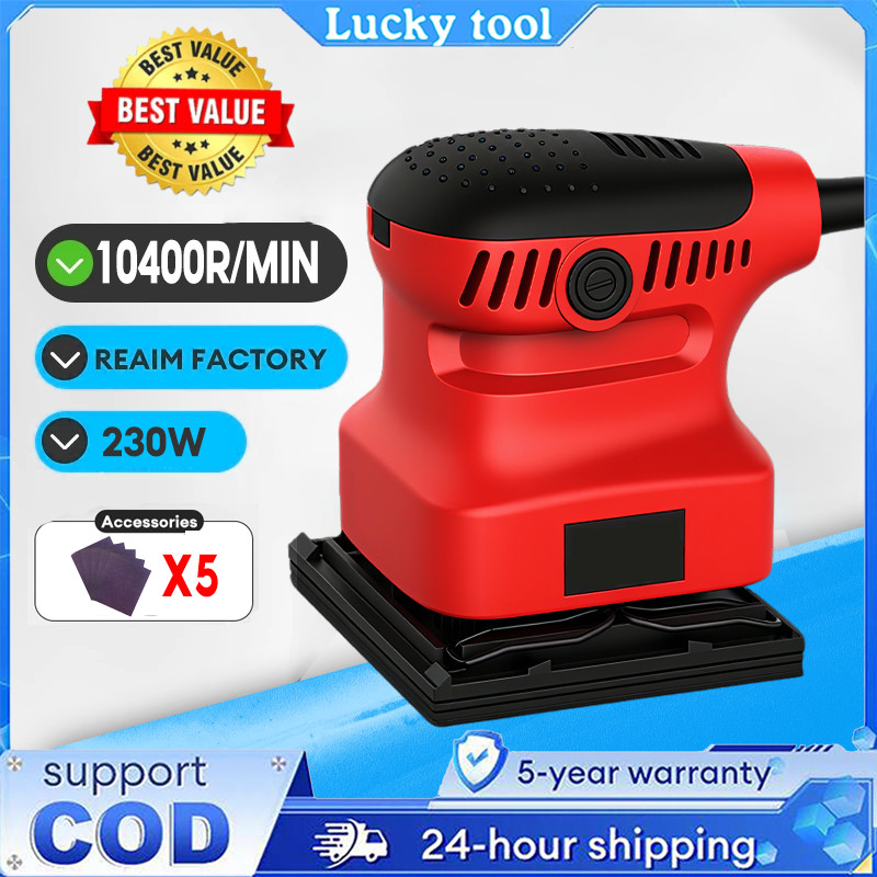 Reaim Alat Amplas Tembok Mesin Amplas Kayu Elektrik Sander Amplas Listrik Electric Sander