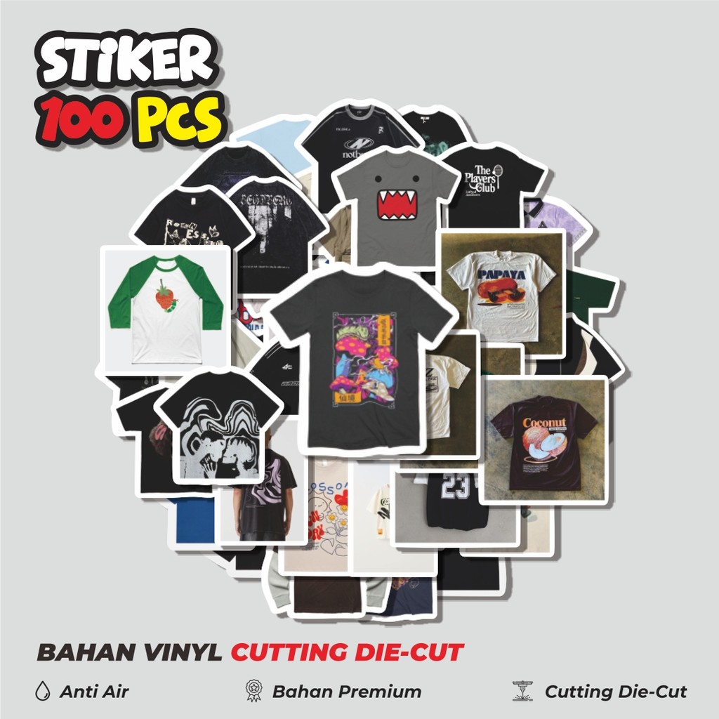 

Terbaru! 50 pcs Stiker T-Shirt V3 Dekorasi Lucu Kreatif untuk Notebook, Skateboard, HP