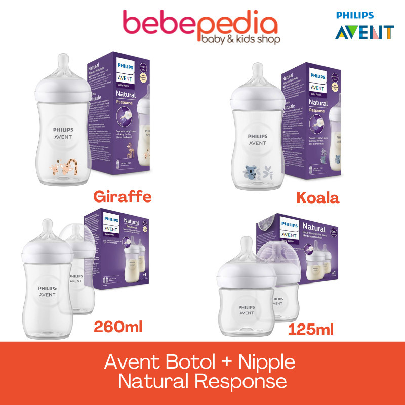 _franzbosse - Philips Avent Bottle Natural / Natural Response 125ml / 260ml Motif Hewan Anti Kolik