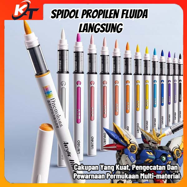 

【Kepala Lembut】 Spidol Propilen Fluida Langsung Model Mecha Gundam Model Mainan Marker Pena Mewarnai Model Mainan