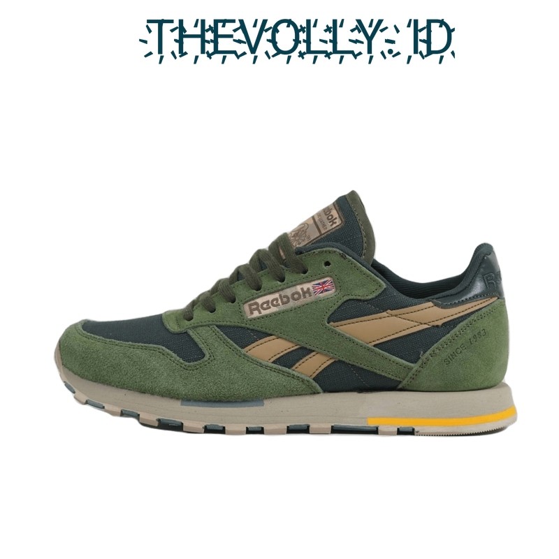 Sepatu Reebok Classic Utility Olive Green BNIB Original / Sneakers Pria