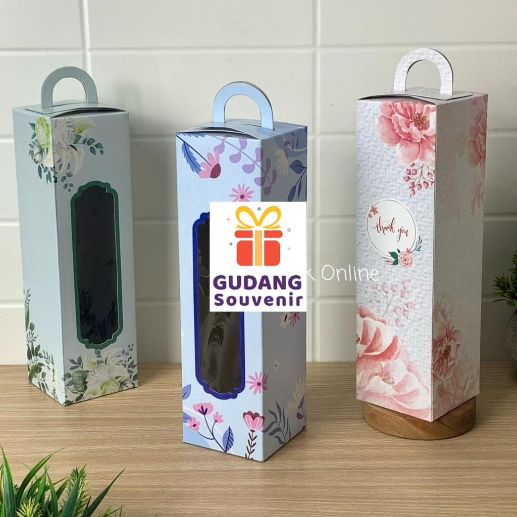 

25 Pcs Box Tenteng Tinggi Kemasan Botol/ Tumbler 7 x 7 x 24 Cm harga murah