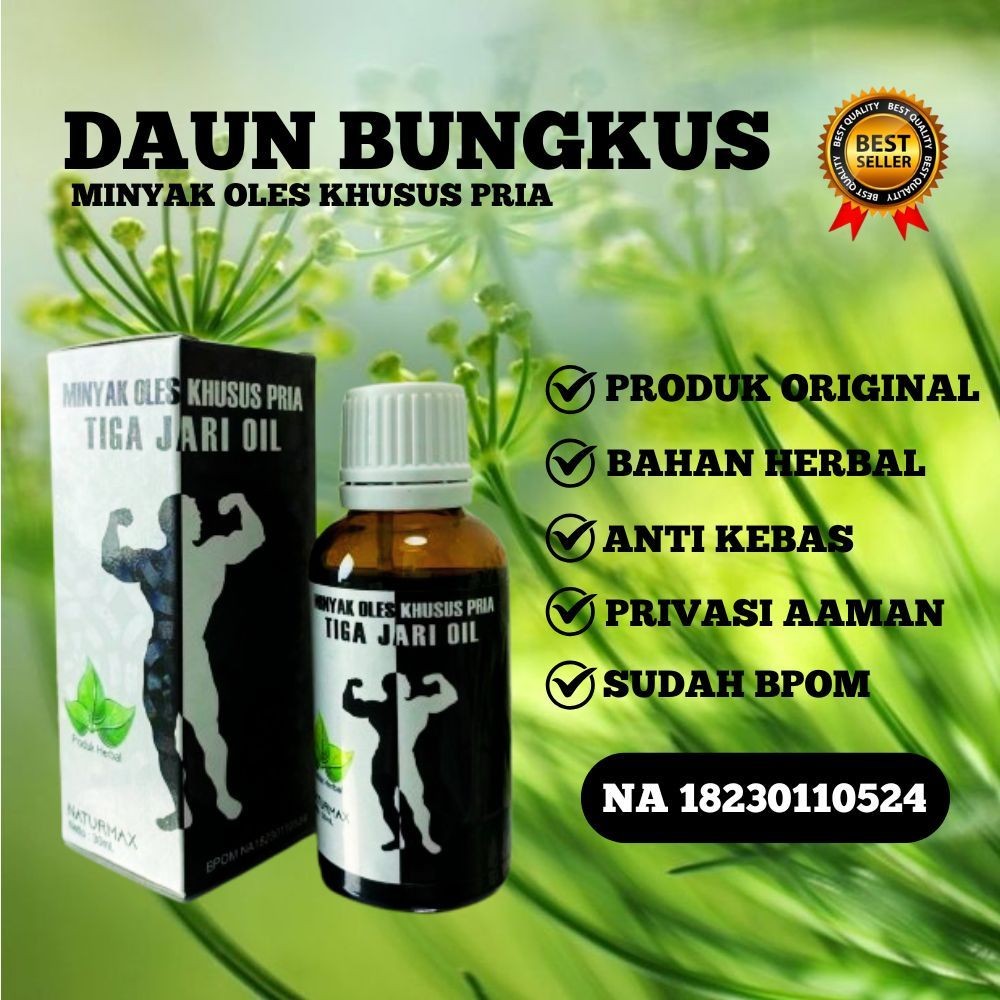 BEST PROMO DAUN BUNGKUS 3 JARI OIL ORIGINAL MINYAK DUAN 3 JARI /DAUN PEMBUNGKUS ASLI PAPUA DAUN BUNG