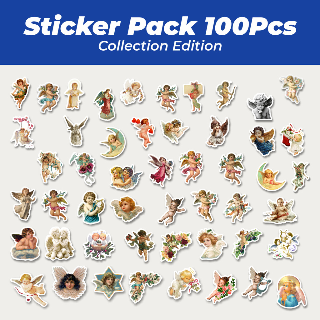 

Hot Stiker Vintage Series Character Cherub Mix 1 Lucu Anti Air Stikers Berperekat Waterproof Sticker Decal Buat Motor Helm Buku Journal Koper Casing HP Laptop Botol Minum