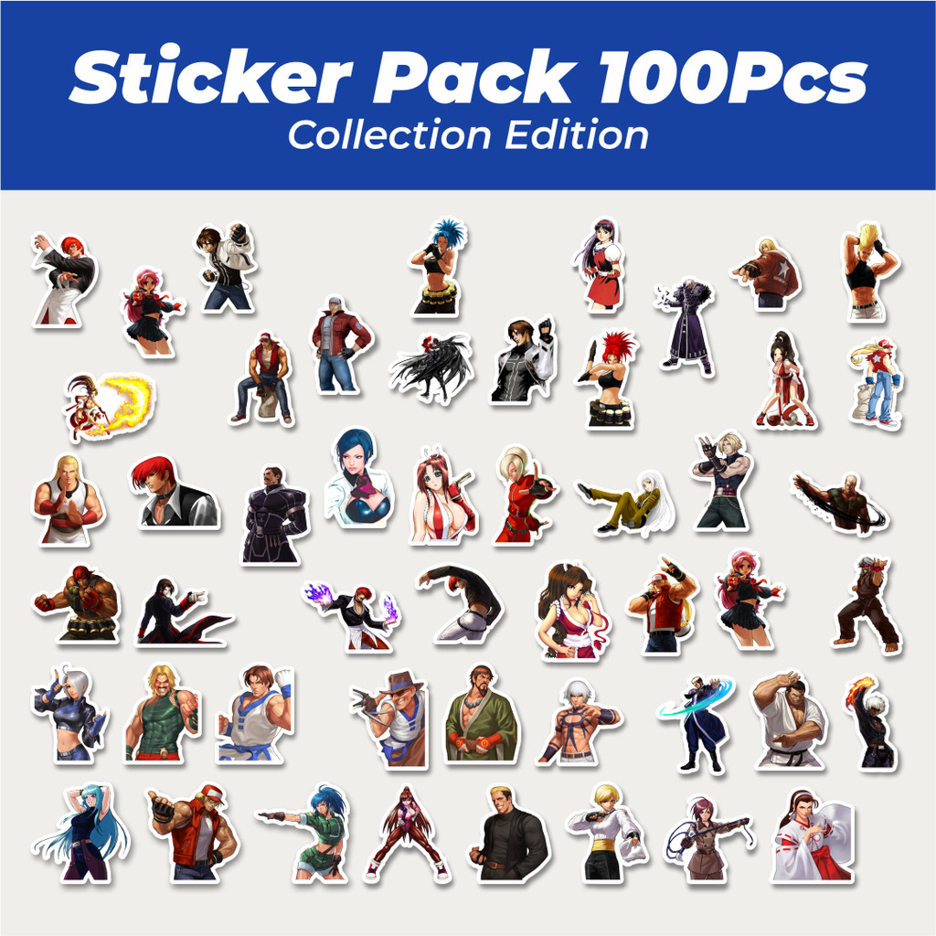 

Hot Stiker Game Series King Of Fighter Character Mix 8 Lucu Anti Air Stikers Berperekat Waterproof Sticker Decal Buat Motor Helm Buku Journal Koper Casing HP Laptop Botol Minum