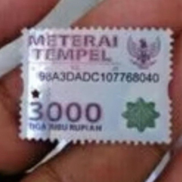 

MT Materai 3000 original asli