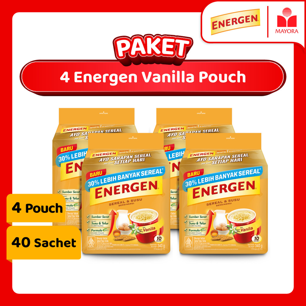 

Paket 4 Energen Vanilla Pouch