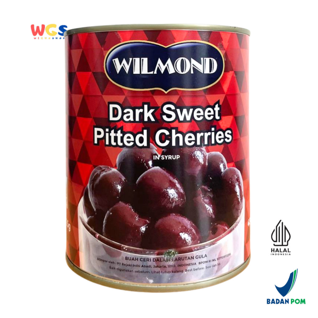

WILMOND Dark Sweet Pitted Cherries in Syrup 825g - Buah Cherry Premium