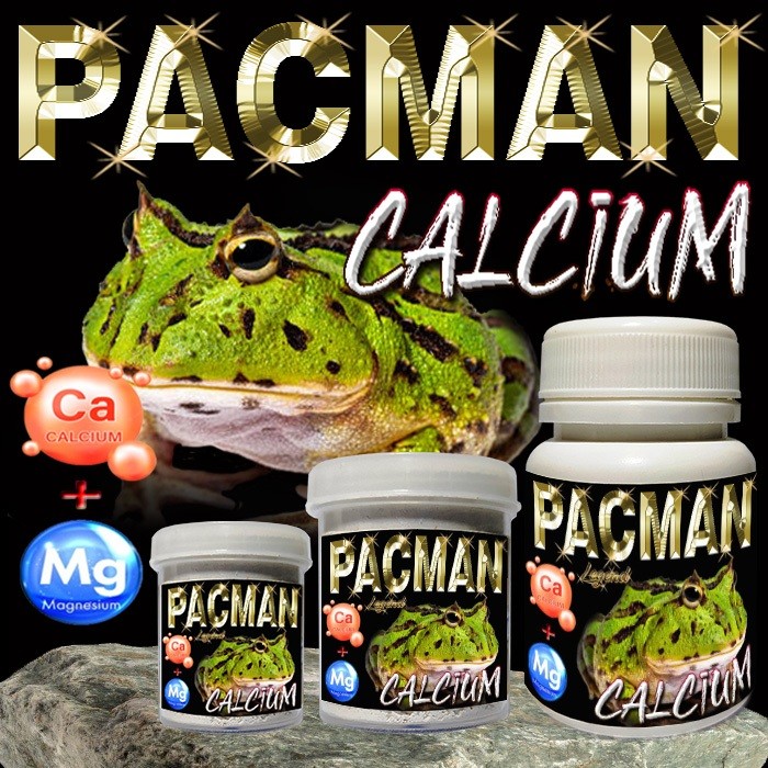 PACMAN CALCIUM POWDER NON D3 KALSIUM BUBUK CALCIUM REPTILE KODOK KATAK AMPHIBI PACMAN FROG STRAWBERR