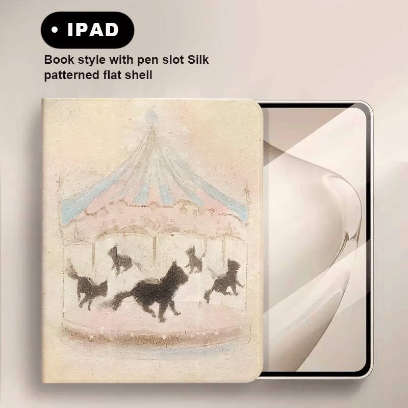 Komedi Putar Bergaya Fantasi Surreal Case tablet for iPad Mini 4/5 Mini 6 iPad Air1/2 Gen 5/6 iPad 1