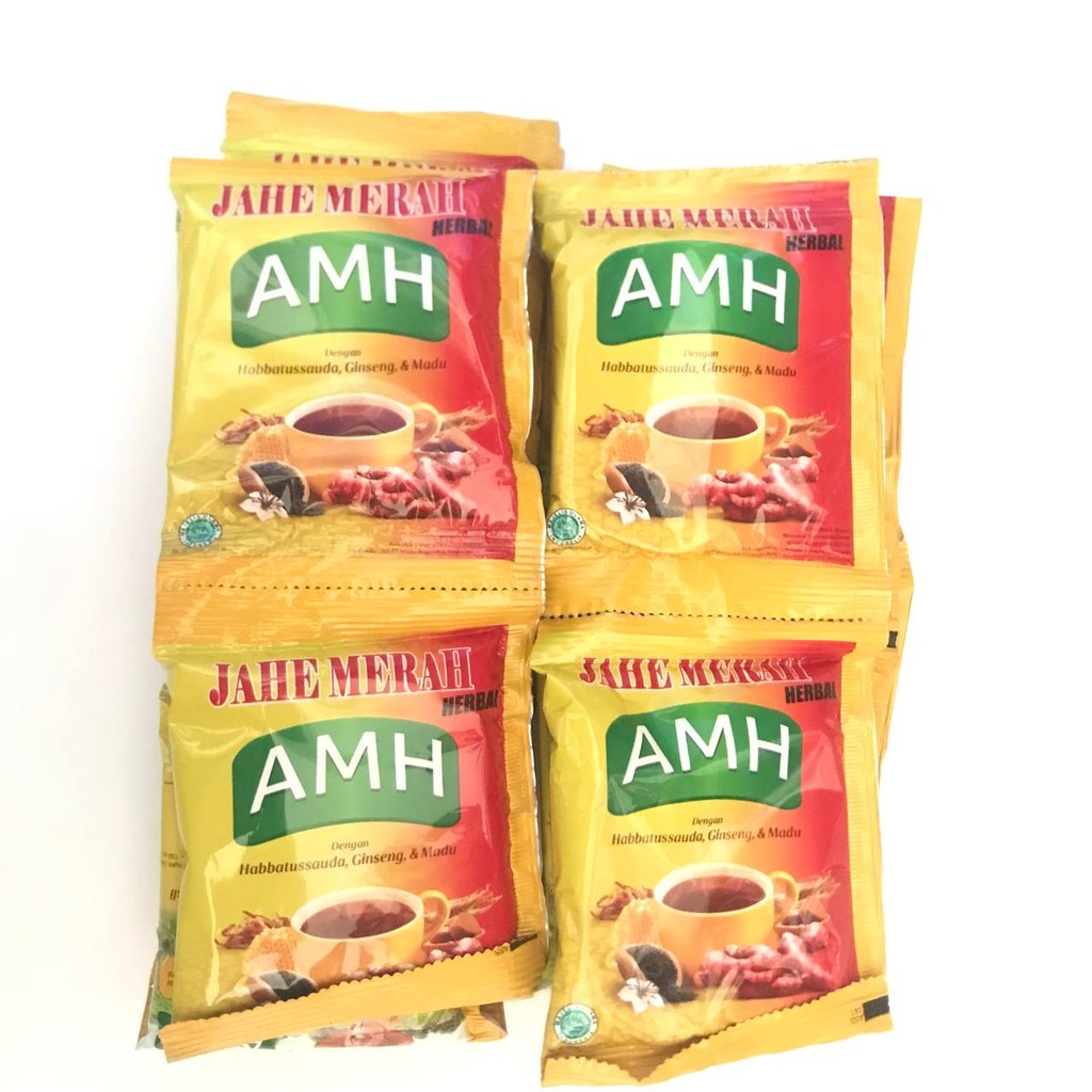 

( 3 Renteng 30 Sachet ) Amh Jahe Merah Minuman Tradisional Herbal 20g