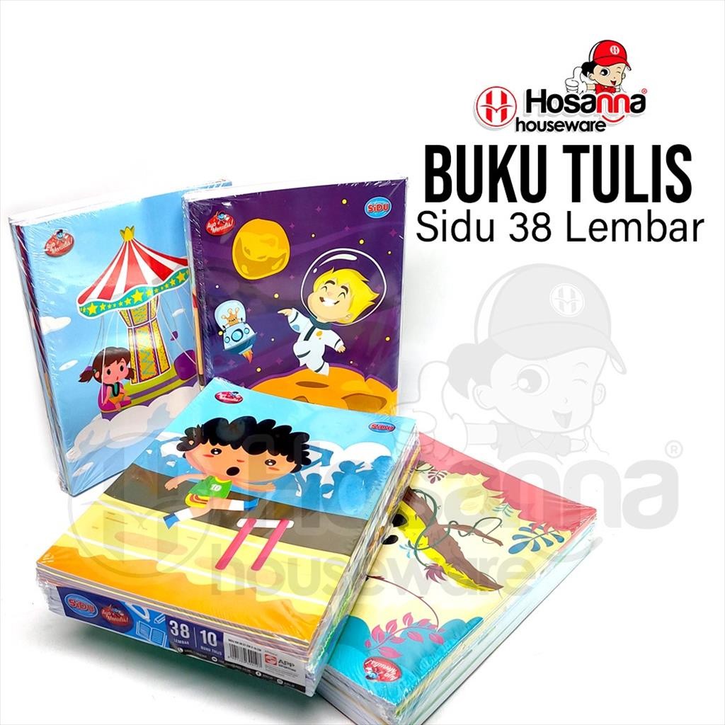 

♚10pcs Buku Tulis SIDU Garis 38 Lembar / 1pack Buku Tulis SIDU♚