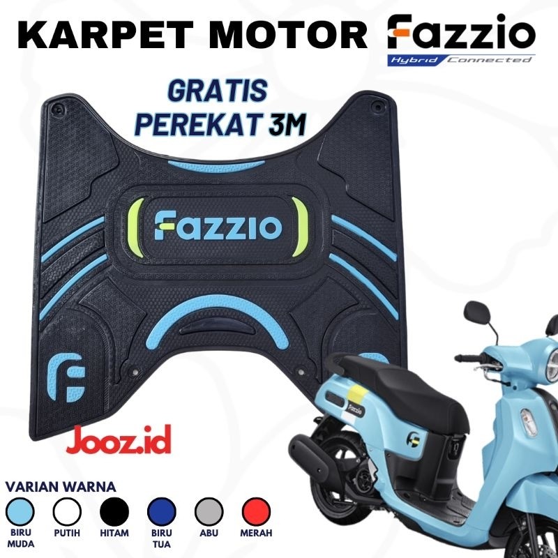 KARPET MOTOR FAZZIO / KARPET MOTOR YAMAHA FAZZIO MODEL ORIGINAL KARET PREMIUM/PIJAKAN KAKI KESET MOT