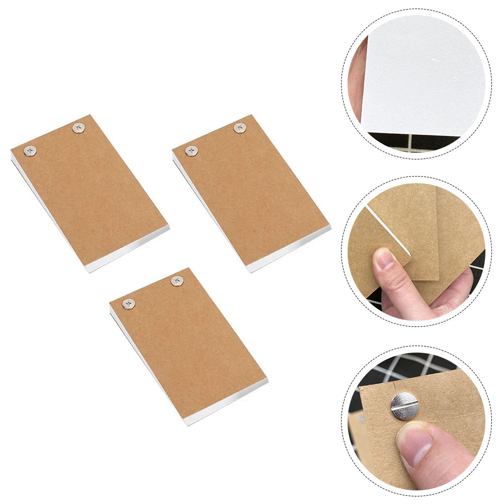 

Mini Notebooks Blank Notepads Pocket Sized Memo Pads Removable Sheets Drawing Paper Suitable Calligraphy Animation Students