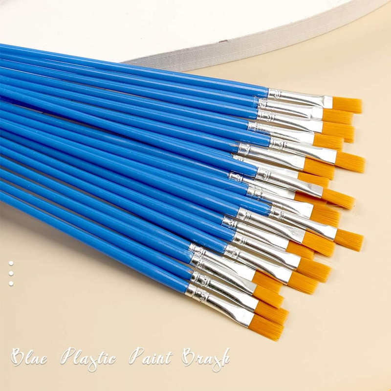 

LMDZ Painting Brushes Set Art Round Flat Hair Nylon Hair Paint Brush for Oil Acrylic Watercolor Kids/Artists/Beginners/Students