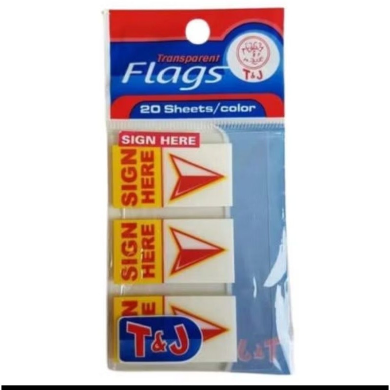

Memo Sticky Tom & jerry transparent Flags Sign Here ( 1bks/20sheet )