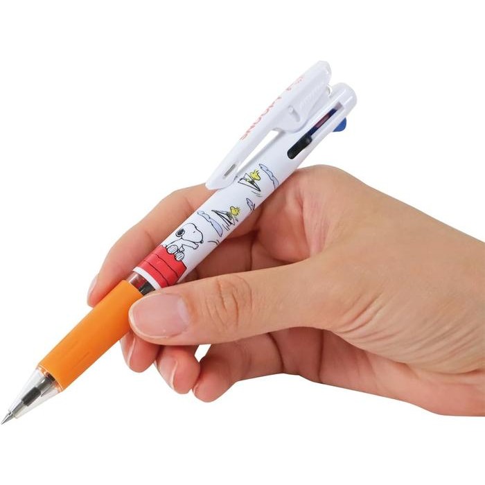 

Uni Jetstream 3 Color Multi Pen Peanuts Snoopy Daily Life ES493 Woodstock Ballpoint Ink 0.5mm Pen Limited Edition - White Pink