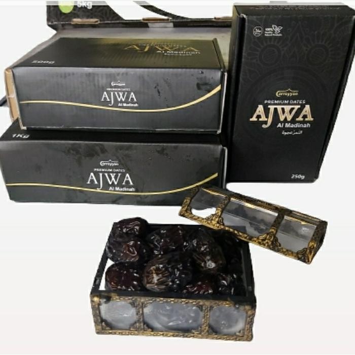 

Promo PREMIUM AJWA DATES 1kg / KURMA AJWA Arroyyan - 250gr