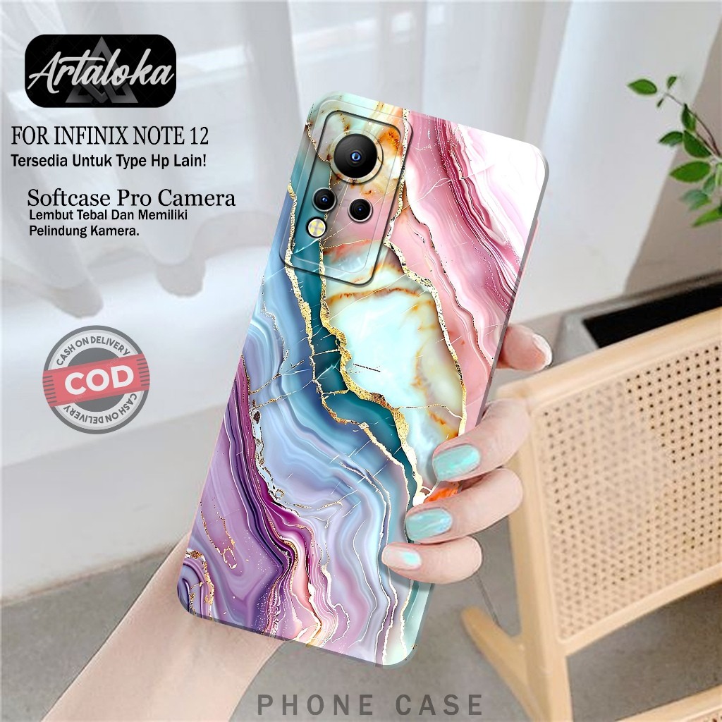 Case Hp Infinix Note 12 Fashion Case Abstrak Keren Softcase Infinix Note 12 Silikon TPU Pro Camera C