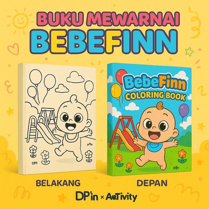 

DpinxAaTivityBuku Gambar Mewarnai [ BEBEFINN ] Anak Karakter Lucu – Edukasi & Hiburan Kreatif | Buku Aktivitas Belajar Menggambar untuk PAUD TK SD - A4