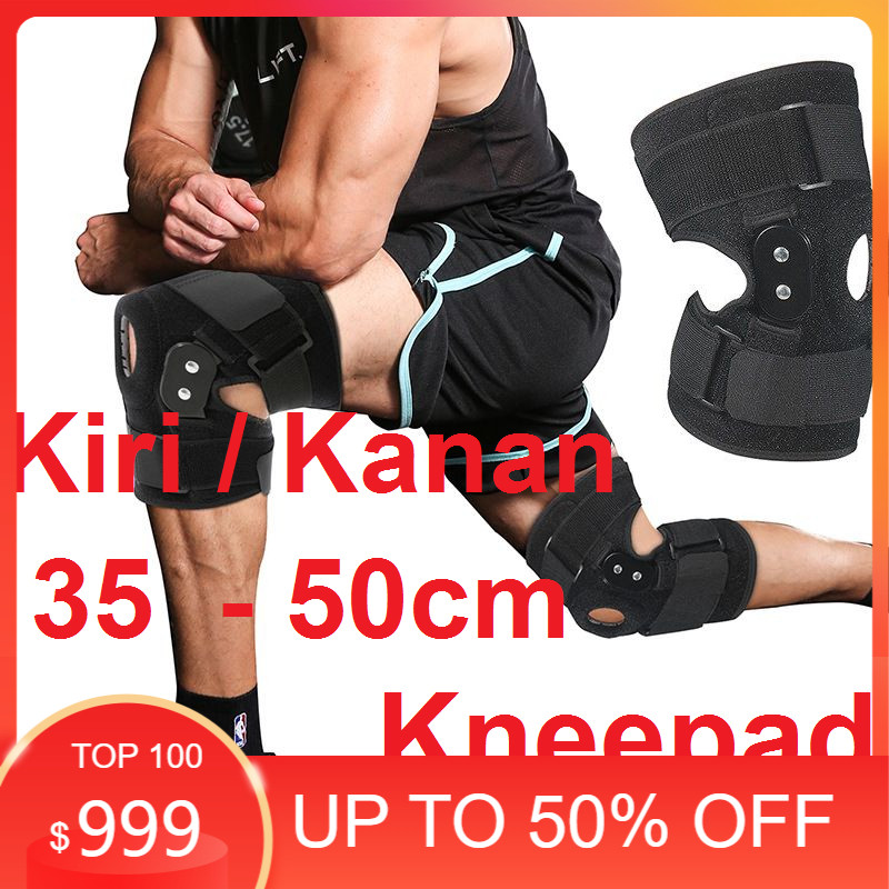 Deker Support Penyangga Lutut Dengkul Sendi Kaki Kneepad Strap Aluminium Support Olahraga Cidera Ter