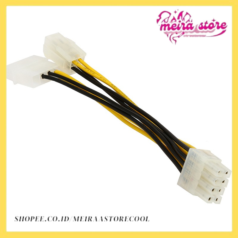 CPU 4 pin Molex 4pin to EPS 8pin Power Adapter,ATX P4 Molex 4 pin to 8 pin Power Extension Cable,ATX