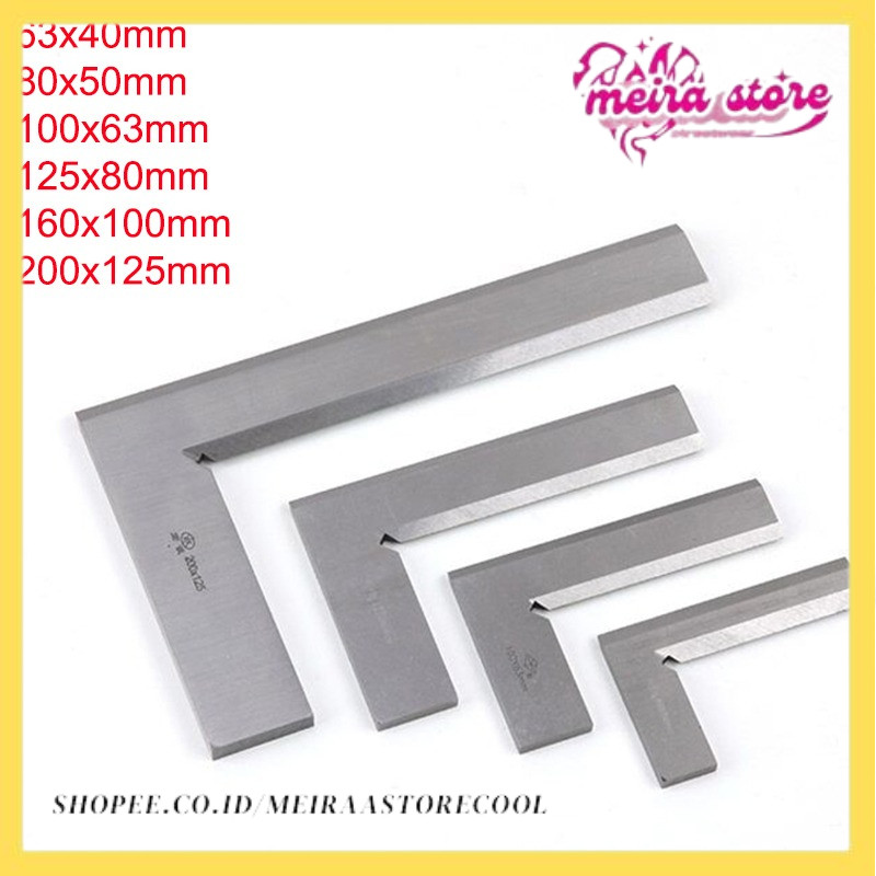 

Stainless Steel Bladed 90 Degree 63x40 100x63 160x100mm 200x125m Angle Try Square Ruler Bevel Edge Square Gauge edge angle ruler