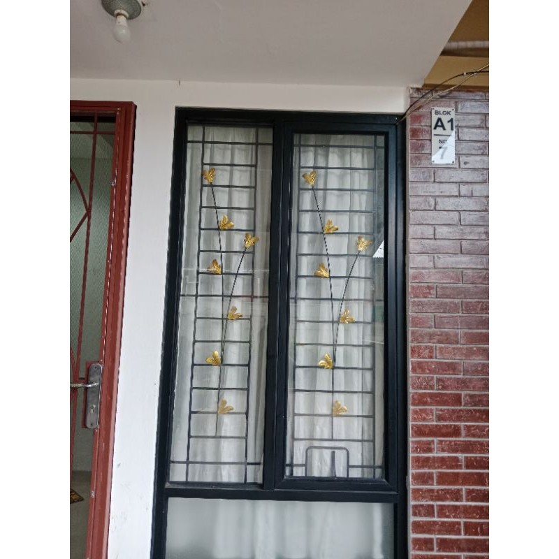 teralis jendela/pengaman jendela dan kusen alumunium