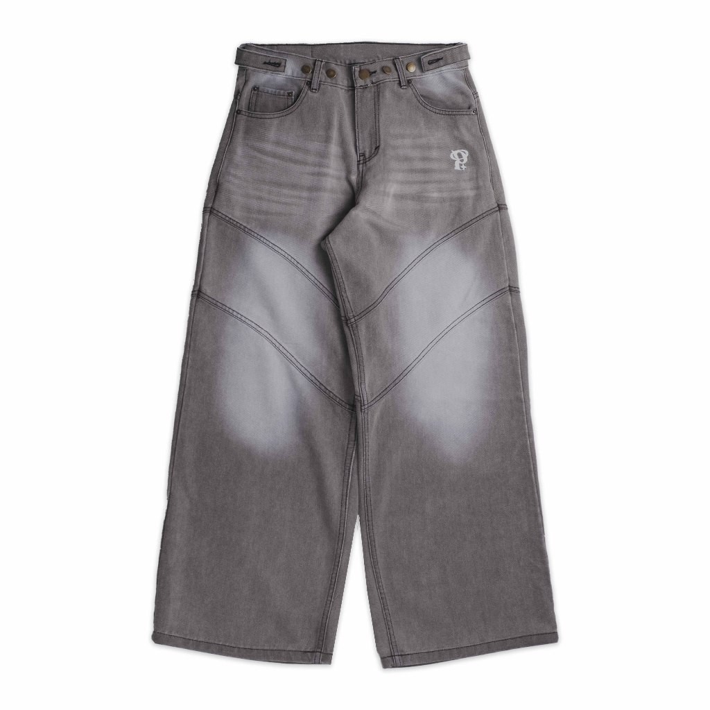 LIM_STORE Pluviophile - Celana Baggy Jeans WAVE - Madness Mind Series