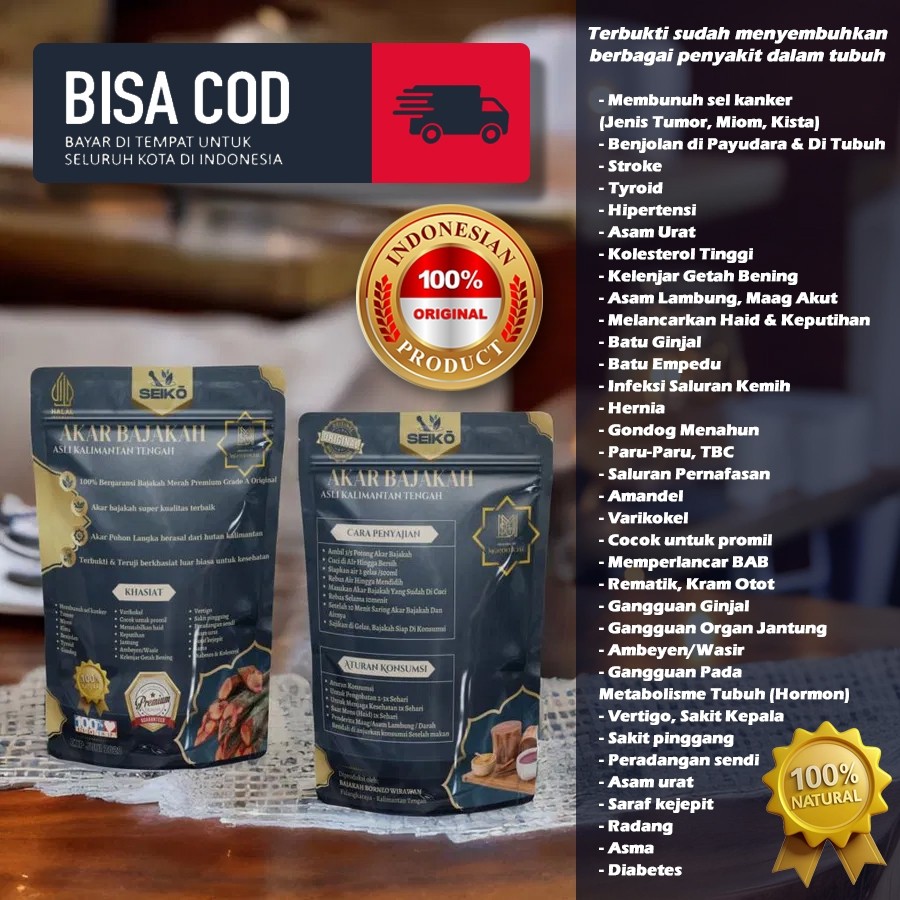 Seiko Akar Bajakah Merah 1kg Super Grade A Tampala Borneo minuman halal alami khas kalimantan tengah