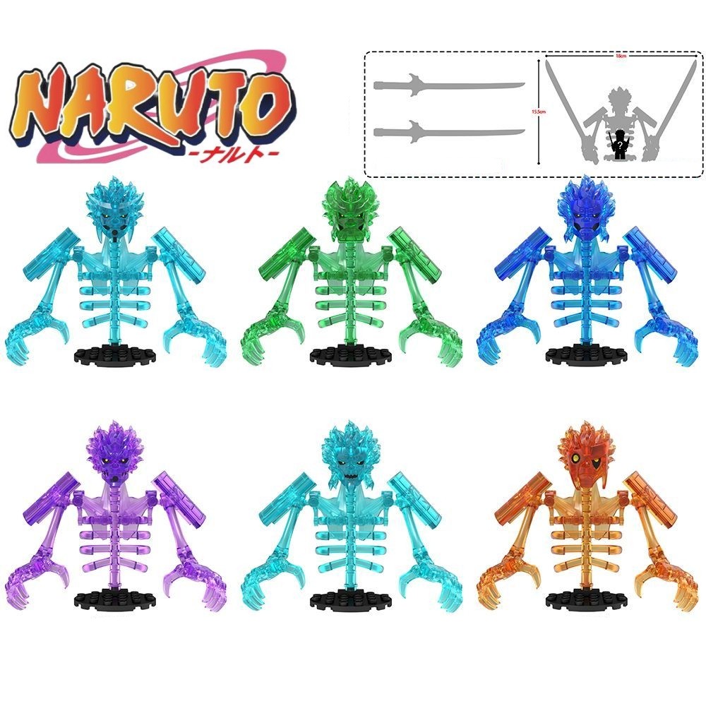 Naruto Susanoo Sasuke Indora Uchiha Obito Itachi Mardara Kakashi Anime Mini Man Blocks Figure WM6208