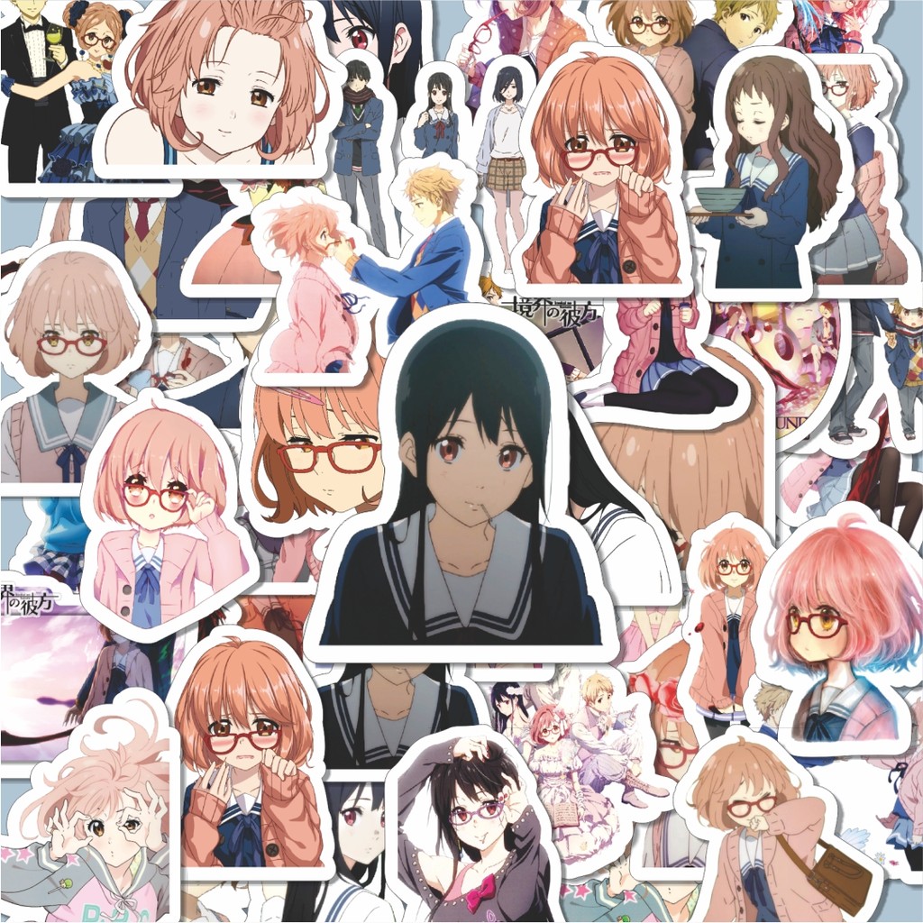 

100PCS Lucu Stiker Anime Series Beyond The Boundary Karakter Mix 2 Stiker Aesthetic Stiker Anti Air Stikers Berperekat Waterproof sticker decal buat Motor Helm Buku Journal Koper Casing HP Laptop Botol Minum Hadiah anak