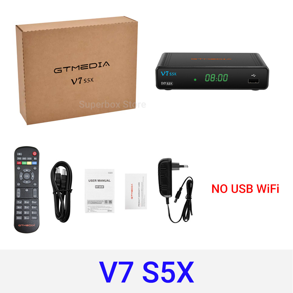 V7 S5X GTmedia V7S5X Support DVB-S/S2/S2X H.265 AVS+ Auto Roll Full PowerVu Unicable USB Wifi  Youpo