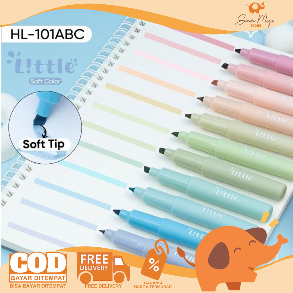 

Joyko Penanda Berwarna Highlighter Soft Color Little HL-101
