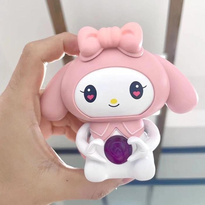 I LOVE YOU  Sanrio LED Light  versi suara audio Kuromi My Melody Cinnamonroll Lamp Figure LED Light 