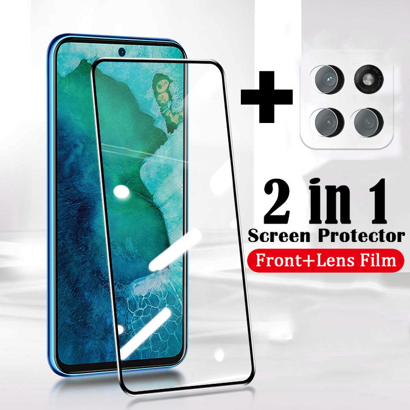 Untuk Moto G86 Power Screen Tempered Glass Full Protector Film + Moto G86 Power Cover Lens Camera Gl