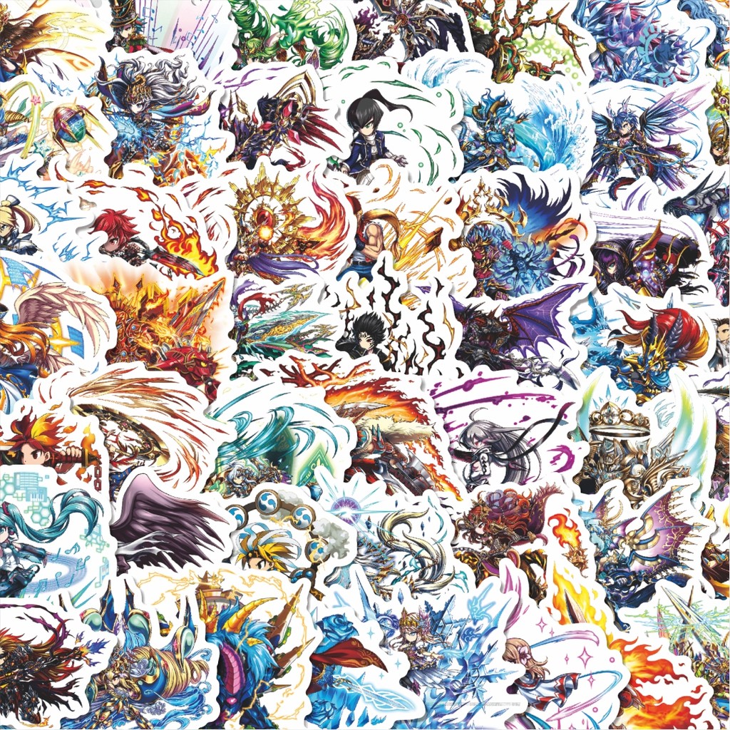 

Stiker Cutting Pack Stiker Game Series Brave Frontier Karakter Mix 6 Isi 100Pcs Series Aesthetic Lucu Keren Untuk Koper Bahan Vynil