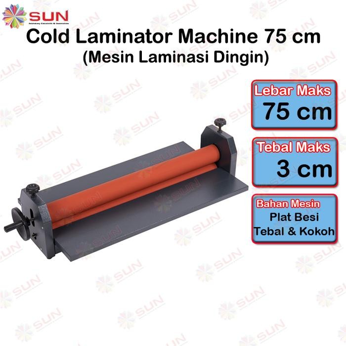 

Alat Mesin Laminating Laminasi Dingin - Cold Laminator 750/650 mm ( untuk plastik laminasi dingin pelapis kertas foto, akrilik ) - 750 mm, Surabaya
