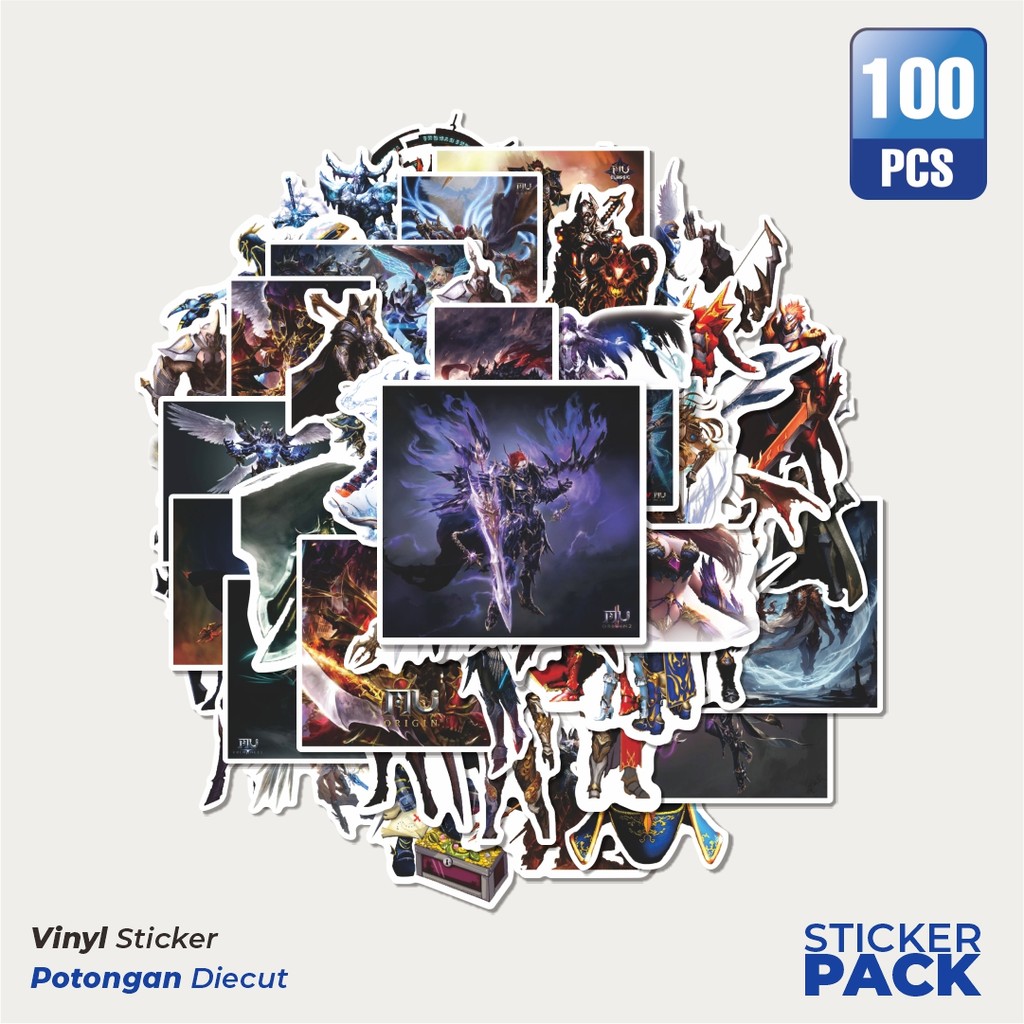 

Stiker Vinyl Stiker Game Mu Online Char Mix 2 Waterproof Aesthetic- Untuk Laptop, Motor, dan Helm - Paper Stationery Pack
