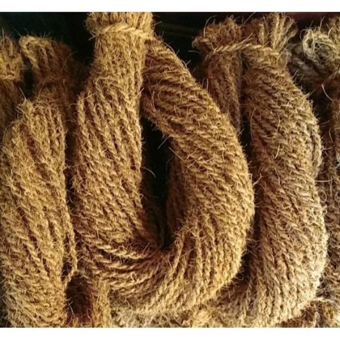 tali sabut kelapa tali tambang sabut kelapa 60meter/tali tambang ijuk serabut kelapa tali kerajinan