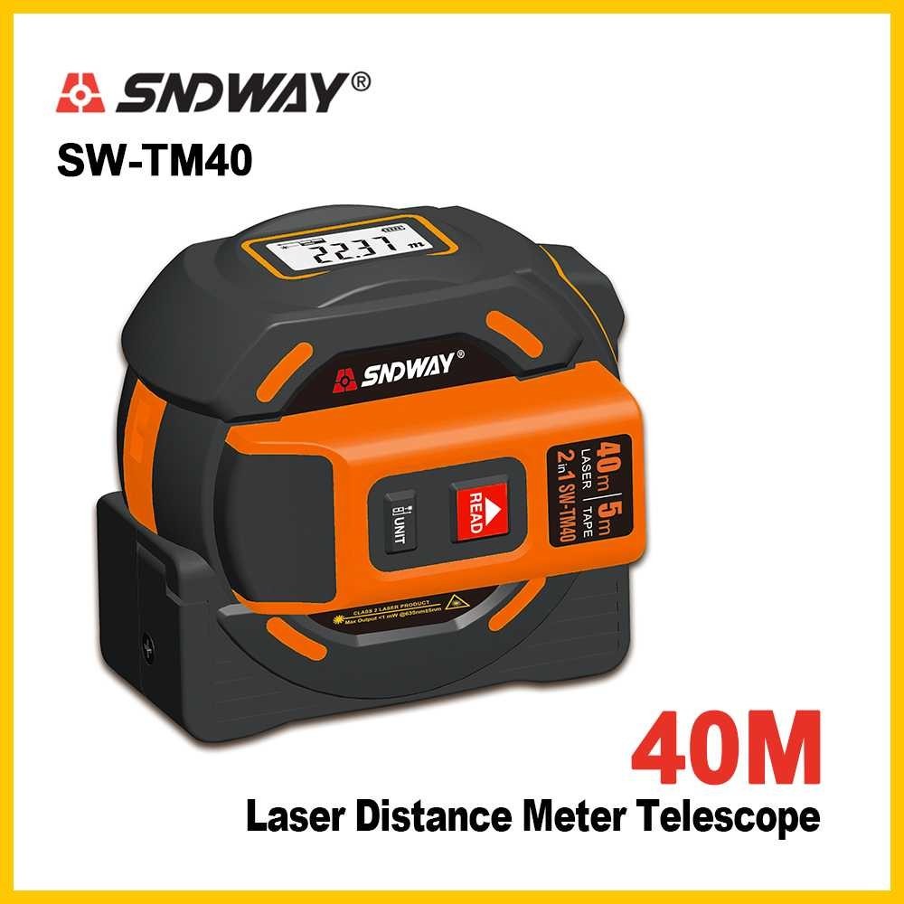 

SNDWAY Meteran Laser Pengukur Jarak Distance Meter Dual 40M - SW-TM40