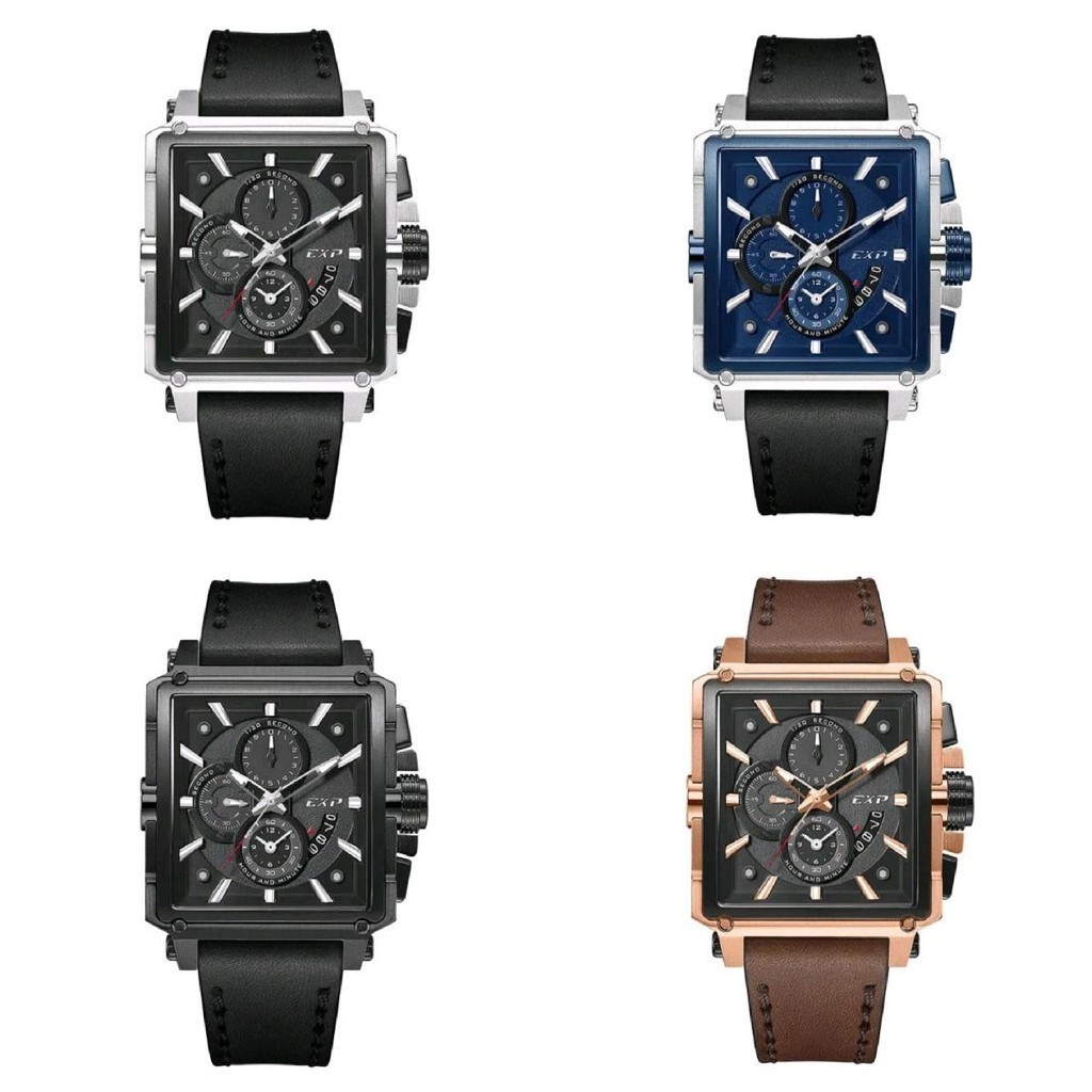 Jam Tangan Pria Expedition 6618 E 6618 Leather Original