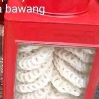 

HEMAT! kaleng kerupuk jadul termurah terunik - Merah