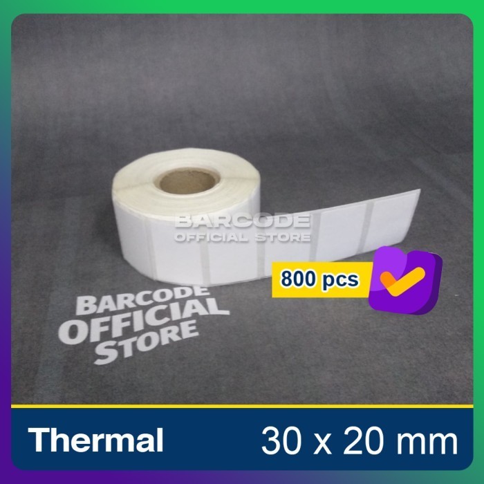 

Stiker Kertas Label Barcode Thermal ukuran 30x20mm - 30 x 20 mm -tma65
