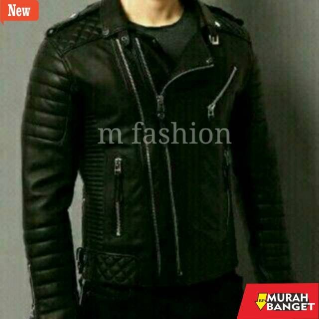 jaket kulit pria garut Jaket kulit pria ramones jaket semi kulit ramones mondy