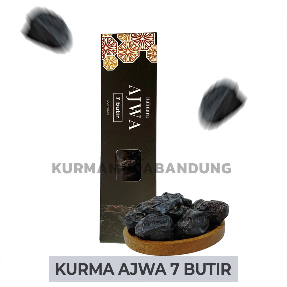 

KURMA AJWA MADINAH 7 BUTIR / KURMA NABI SUPER ASLI MADINAH 7 BUTIR / KURMA AJWA PREMIUM 7 BUTIR