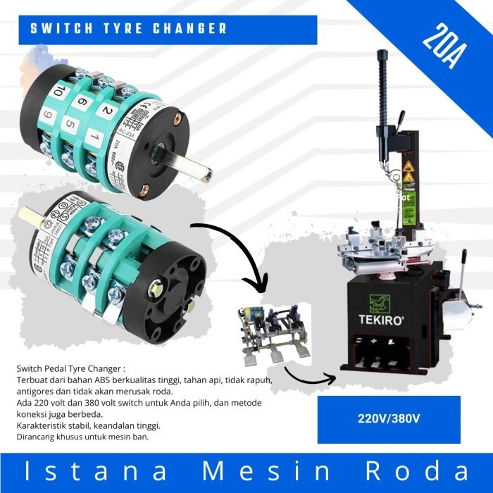 sparepart switch tyre changer tekiro 20A
