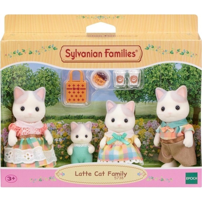 Sylvanian Families Latte Cat Family - Original EPOCH