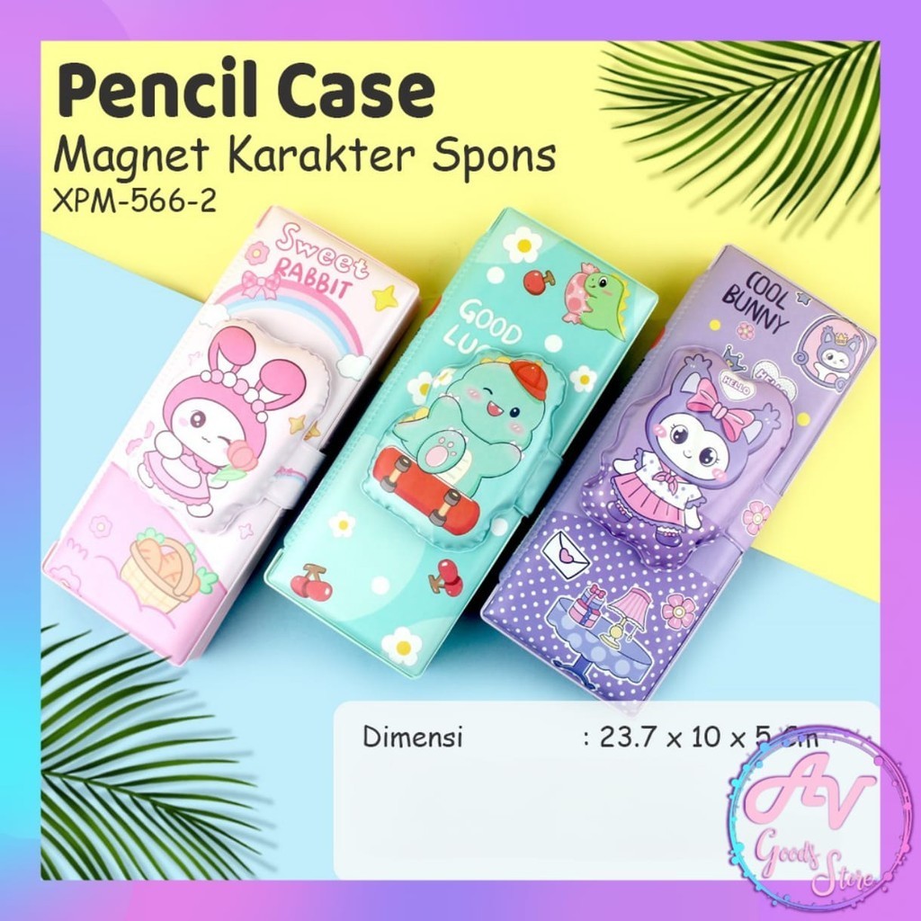 

KOTAK PENSIL MAGNET SPONS KARAKTER XPM-566 / TEMPAT PENSIL MAGNET FANCY