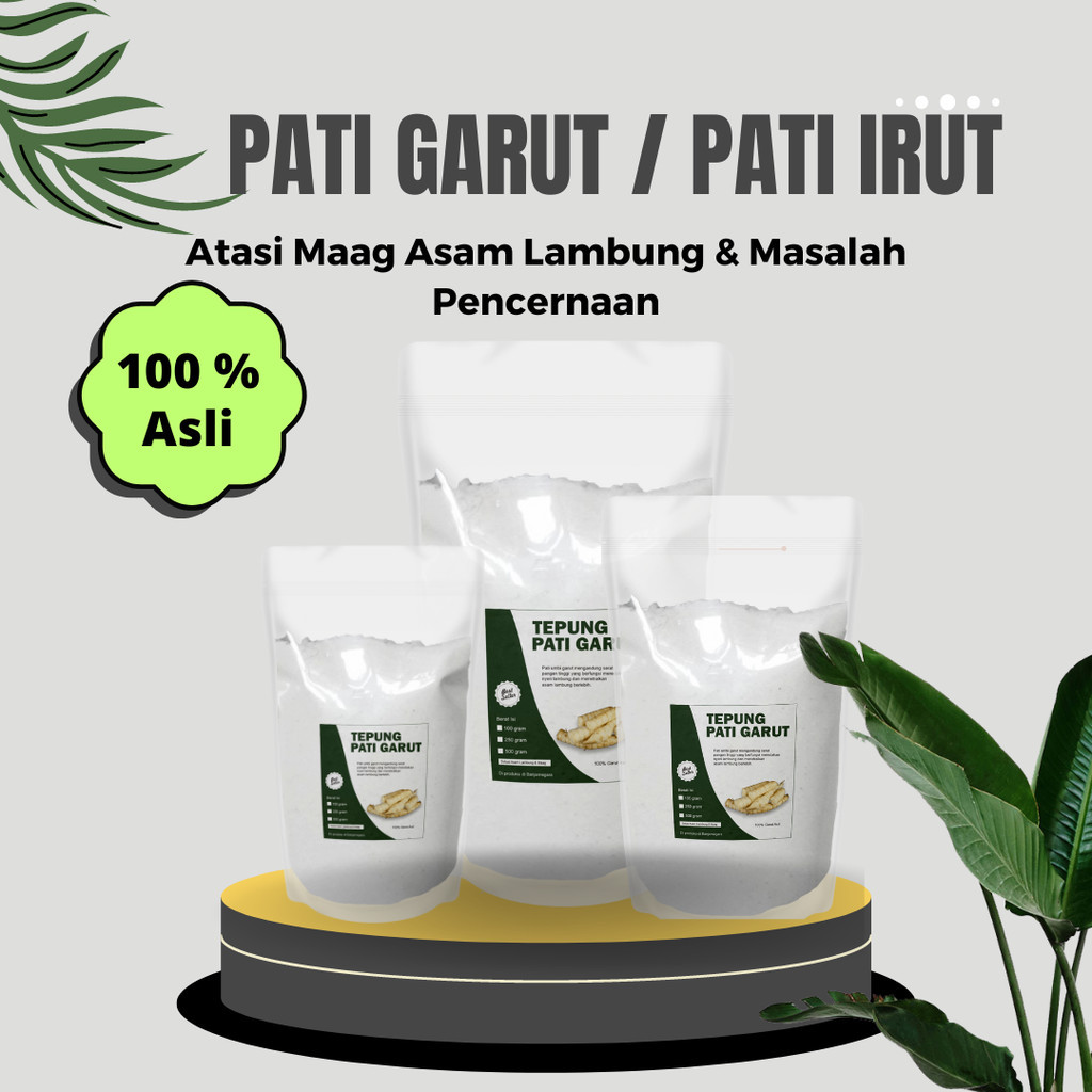 

tepung garut 1kg / tepung pati garut / tepung garut / pati garut / aroowroot / aroowroot powder / tepung pati garut / jengkirut / irut / jenang gemi / obat maag / obat asam lambung / obat sakit perut / obat maag / obat gerd / obat lambung / obat herbal